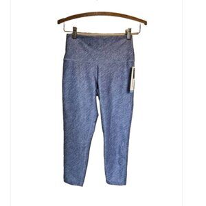 NWT Marika Women's Mid-Calf Capri Blue Heathered Leggings Active Size Small
